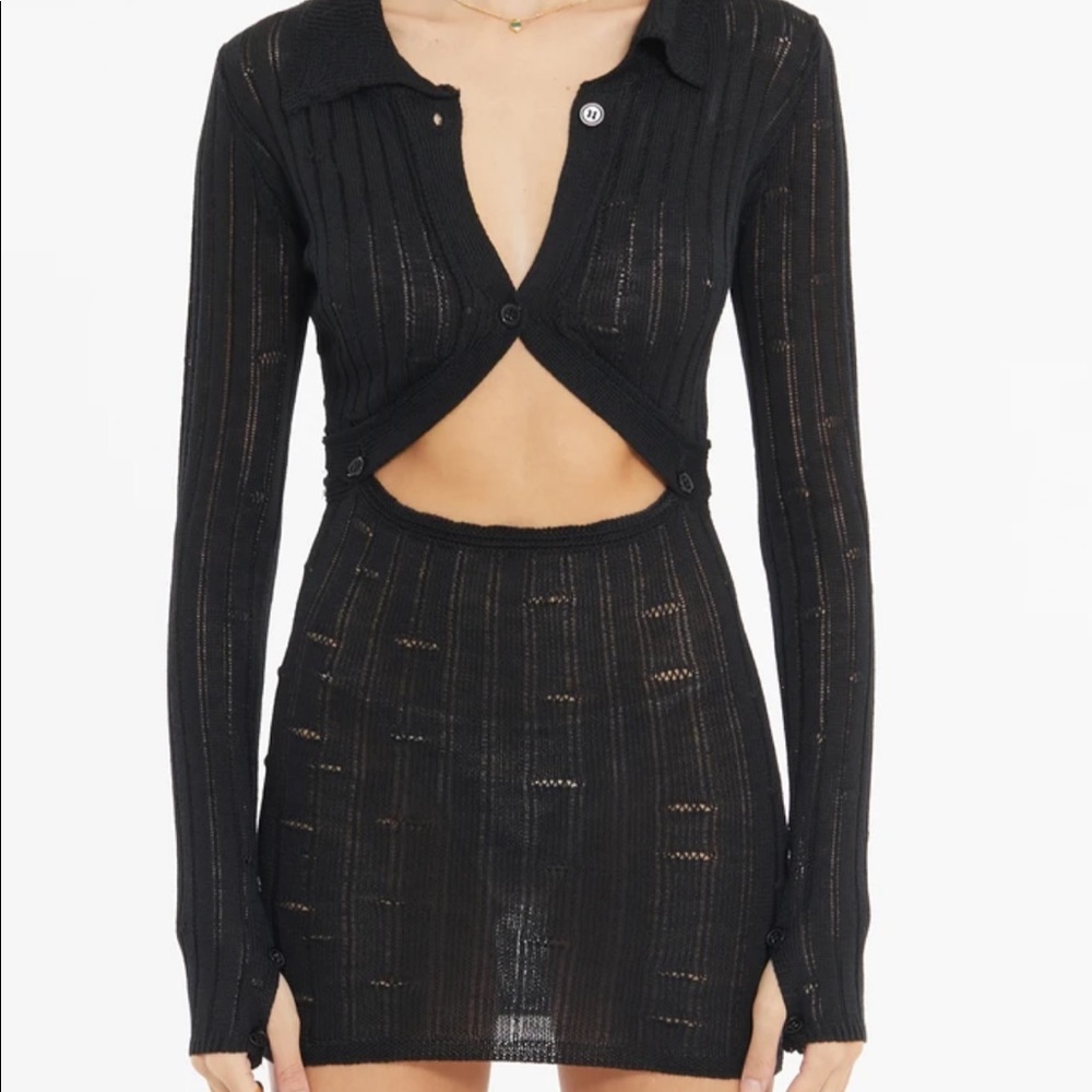 Brand new ruve black mini dress sz M